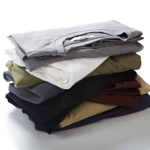 特大码【新款DQ】大依优型大码男装新款纯色长袖T恤男简约宽松打底衫加肥加大码T恤春秋 商品图3