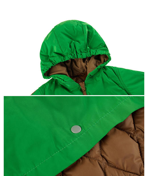 JNBY  22年冬款  宽松拼接色长裤羽绒服 YM0C10610 商品图6