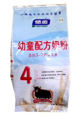 【亚欧超市】燎原幼童新配方奶粉400g/袋