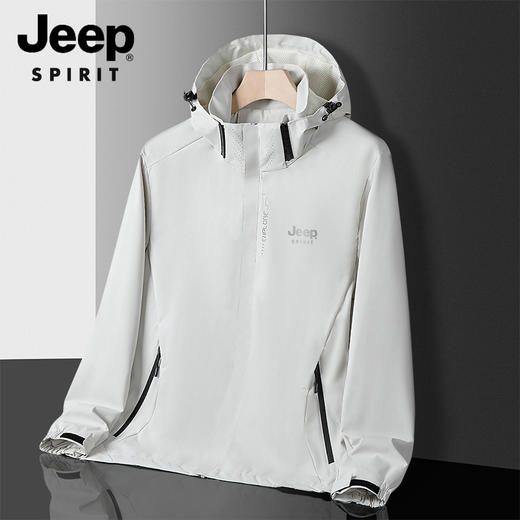 爆仓3-5天发货！【JEEP冲锋衣6266款 情侣款】 JEEP SPIRIT线下专柜799元！两折不到入手美国JEEP品牌 情侣同款冲锋衣 同款户外情侣款2022 新款爆款春秋冲锋衣 商品图6