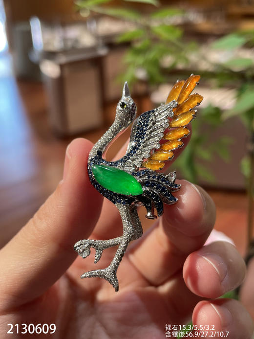 仙鹤胸针【2130609】具体价格微信咨询 商品图2