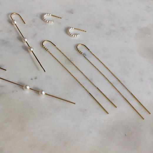 北京仓｜CHARLOTTE LEBECK-Elise-粉色蓝宝石 耳线（单只）［丹麦设计师］ 商品图4