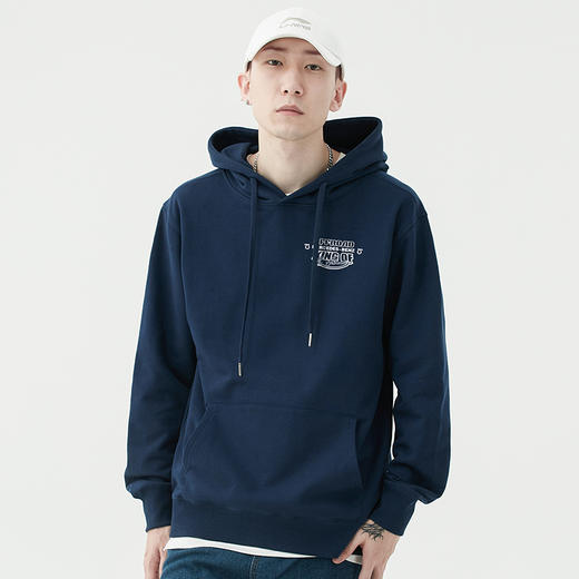 自由基地男装卫衣原创设计benz卡通化图案带帽套头情侣针织毛圈衫 NMT-1899 商品图0