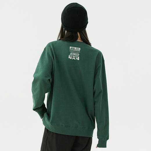 自由基地男装个性越野图案设计spirit系列套头圆领卫衣团队定制服 NMT-1893 商品图1