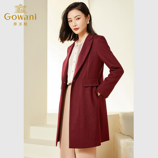 【100%绵羊】毛乔万尼外套女春季新款西装风衣EF3A803 商品图2