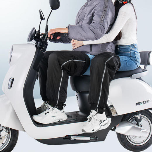 电动车护膝挡风衣保暖防寒护腿加绒加厚摩托车护膝冬季挡风防雨外卖通用 商品图4