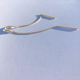 北京仓｜CHARLOTTE LEBECK-Elise-粉色蓝宝石 耳线（单只）［丹麦设计师］