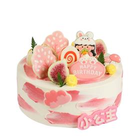粉色丛林儿童蛋糕-6英寸128元/8英寸198元/10英寸218元/12英寸278元