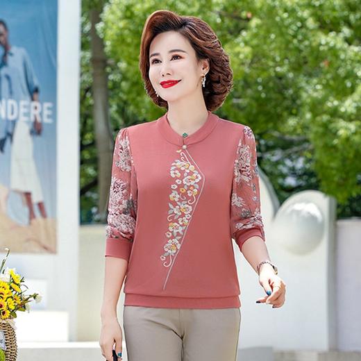 【服饰鞋包】妈妈装印花T恤时尚秋装新款 商品图3