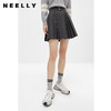 NEELLY纳俪商场同款高腰半身裙女韩系百褶裙新款A字裙时尚短裙潮N22101E01022 商品缩略图0