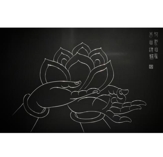 敦煌锲金画 纯手工佛手莲花&佛手拈花&即心即佛&飞龙在天，多款可选 商品图6