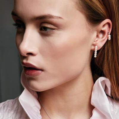 北京仓｜CHARLOTTE LEBECK-Laura-珍珠 耳环（银色）［丹麦设计师］ 商品图2