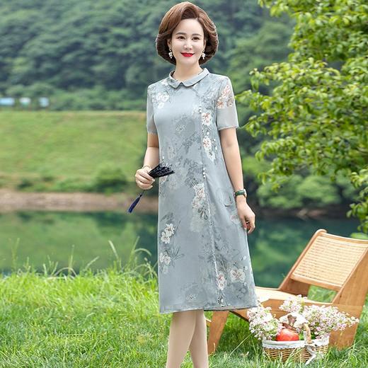 【服饰鞋包】妈妈装连衣裙中老年女装夏款旗袍 商品图3