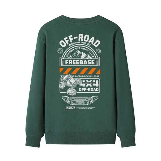 自由基地男装潮流越野图案系列设计套头卫衣毛圈料团队队服定制衫 NMT-1898 商品图5