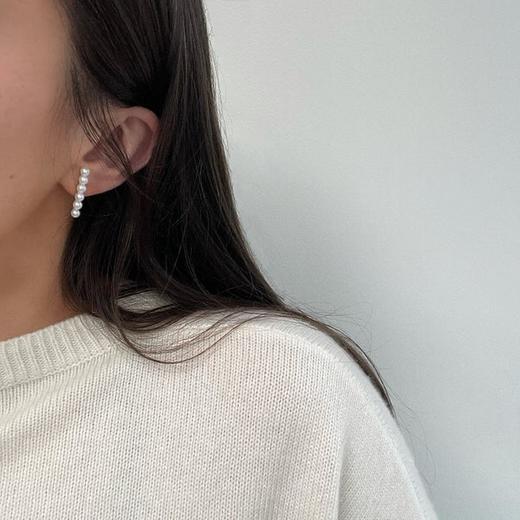 北京仓｜CHARLOTTE LEBECK-Laura-珍珠 耳环（银色）［丹麦设计师］ 商品图0