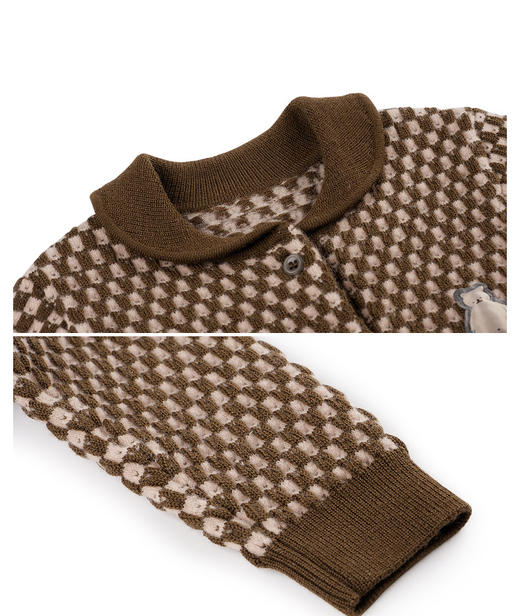 JNBY  22年冬款  短款开襟休闲毛衫  YM0310170 商品图7