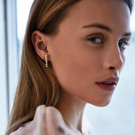 北京仓｜CHARLOTTE LEBECK-Laura-珍珠 耳环（银色）［丹麦设计师］ 商品图3