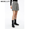 NEELLY纳俪商场同款千鸟格半身裙女2022秋冬季新款A字裙短裙百搭N22092E01160 商品缩略图2