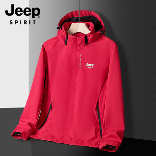 爆仓3-5天发货！【JEEP冲锋衣6266款 情侣款】 JEEP SPIRIT线下专柜799元！两折不到入手美国JEEP品牌 情侣同款冲锋衣 同款户外情侣款2022 新款爆款春秋冲锋衣 商品图5