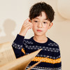 mettekids男童羊绒衫秋冬新款童装针织衫儿童休闲宽松圆领厚毛衣 商品缩略图3