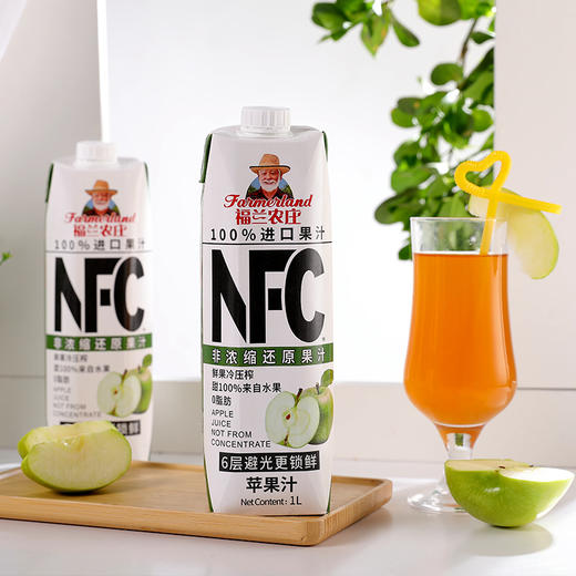BF| 福兰农庄100%NFC果汁混合装（橙汁1L*2+苹果汁1L*2）【普通快递】 商品图4