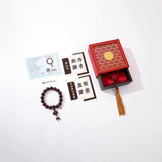 【买即赠赞比亚小叶紫檀手串】印度小叶紫檀祥云手串，一串帝王木，自带佛性与禅意 商品图4