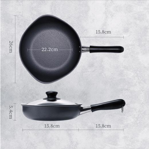 【样品清仓特惠，无货退款】柳宗理日本进口窒化双纤维铁锅平底锅熟铁锅 商品图5