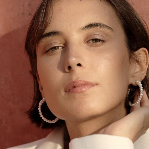 订购10周到｜CHARLOTTE LEBECK-Drewy-圈形 珍珠 耳环［丹麦设计师］ 商品图0