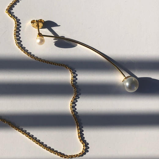 订购10周到｜CHARLOTTE LEBECK-Sienna-珍珠 长耳环［丹麦设计师］ 商品图5