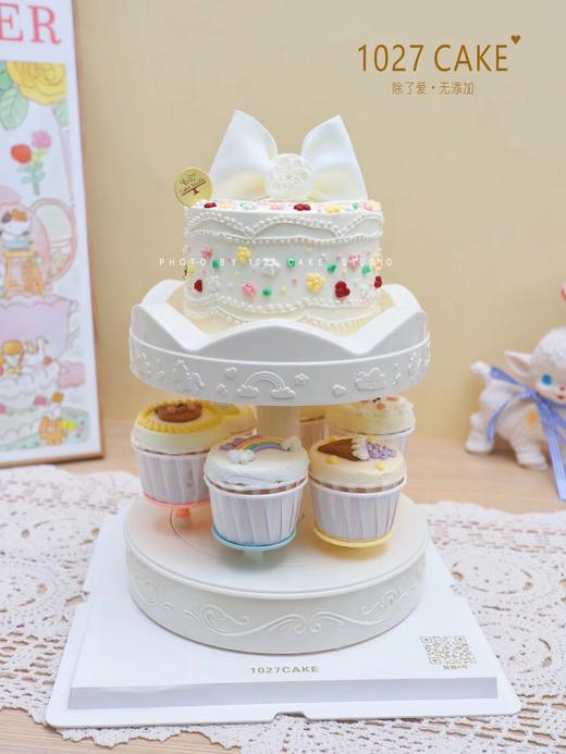 1027CAKE | 旋转木马蛋糕 白色蝴蝶结主题 商品图2