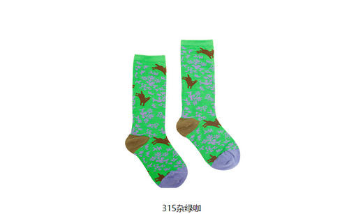 JNBY   22年冬款  动物印花袜子  6M0N10150 商品图5