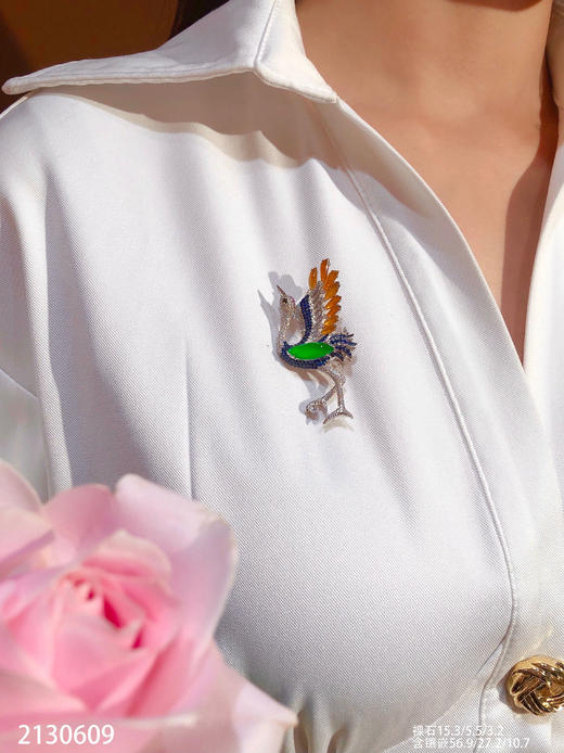 仙鹤胸针【2130609】具体价格微信咨询 商品图4