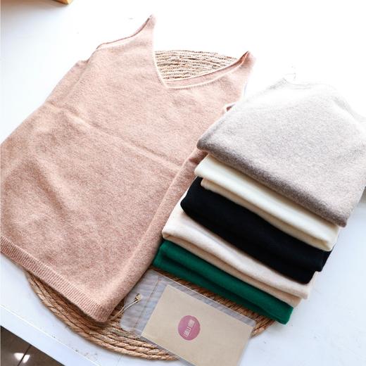 羊毛V领吊带（2206） 商品图0