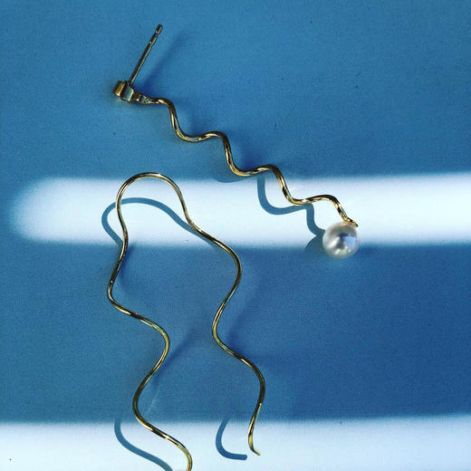 北京仓｜CHARLOTTE LEBECK-Beha-珍珠 波浪 耳环［丹麦设计师］ 商品图3