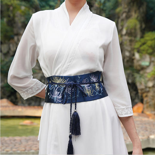 2209FL206 【腰封】特色名族风系带蝴蝶结束腰带 商品图0