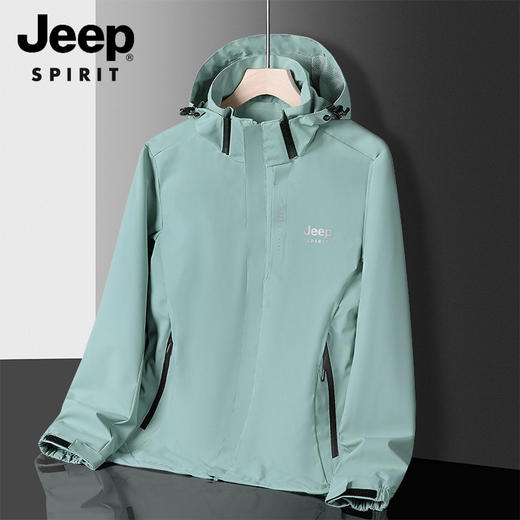 爆仓3-5天发货！【JEEP冲锋衣6266款 情侣款】 JEEP SPIRIT线下专柜799元！两折不到入手美国JEEP品牌 情侣同款冲锋衣 同款户外情侣款2022 新款爆款春秋冲锋衣 商品图9