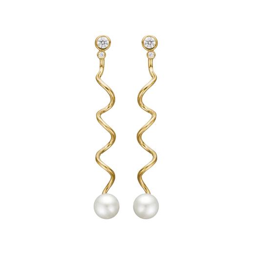 北京仓｜CHARLOTTE LEBECK-Beha-珍珠 波浪 耳环［丹麦设计师］ 商品图1