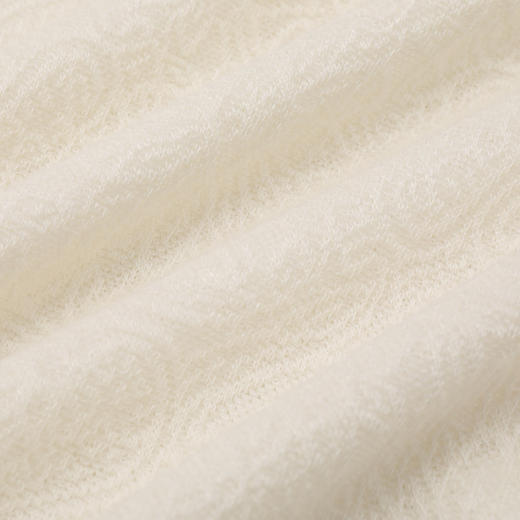 玳莎提花中高领针织衫直筒气质小衫套头长袖白色上衣女 BC32303 商品图4