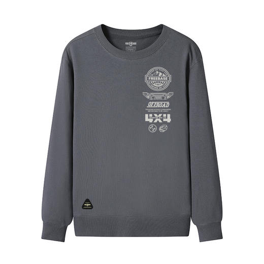 自由基地男装潮流越野图案系列设计套头卫衣毛圈料团队队服定制衫 NMT-1898 商品图4