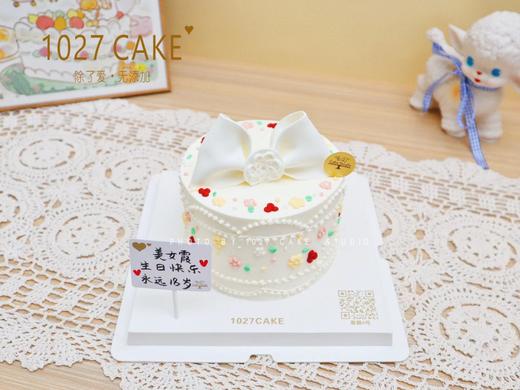 1027CAKE | 翻糖 蝴蝶结 白色系 刺绣款 商品图2