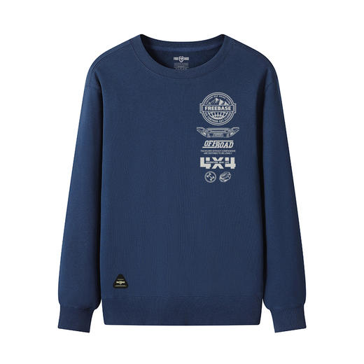 自由基地男装潮流越野图案系列设计套头卫衣毛圈料团队队服定制衫 NMT-1898 商品图6