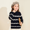 mettekids儿童羊绒衫秋冬新款女童毛衣童装中大童条纹圆领针织衫 商品缩略图5