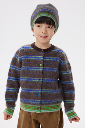 JNBY  22年冬款  条纹印花帽子 6M0K10290