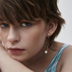 订购10周到｜CHARLOTTE LEBECK-Sienna-珍珠 长耳环［丹麦设计师］