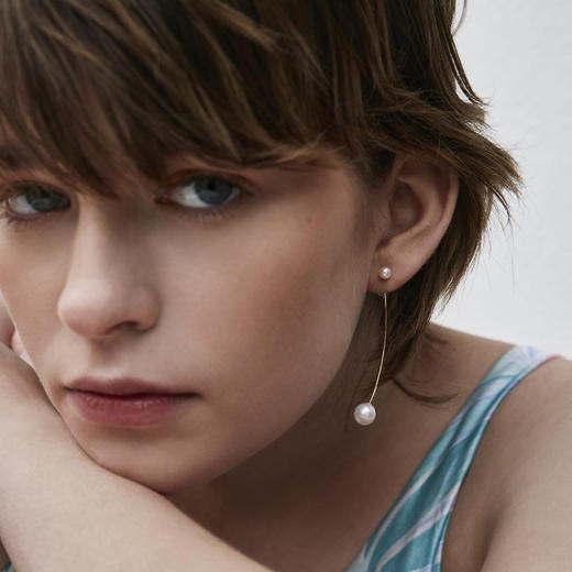 订购10周到｜CHARLOTTE LEBECK-Sienna-珍珠 长耳环［丹麦设计师］ 商品图0