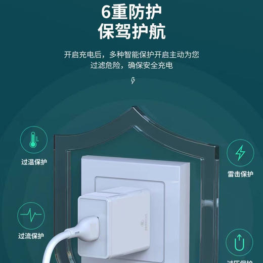 国标3c认证2A充电器智能通用充头套装 商品图3