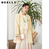 NEELLY纳俪商场同款奶酪黄西装外套女秋季新款双排扣宽松上衣韩版N22034C06624 商品缩略图3