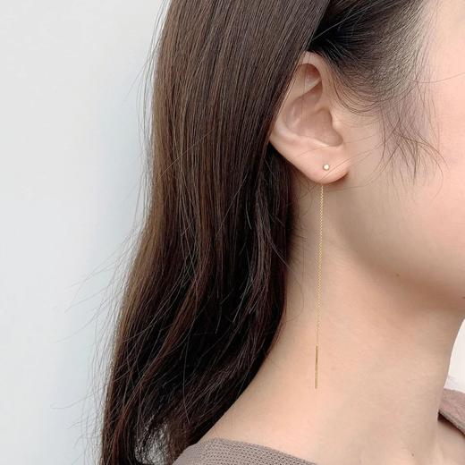 北京仓｜CHARLOTTE LEBECK-Ela-白色锆石 耳线［丹麦设计师］ 商品图0