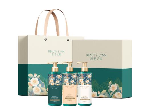 润美灵犀山茶籽精华洗护组合（洗发水+沐浴露+护发素）礼盒装 商品图0