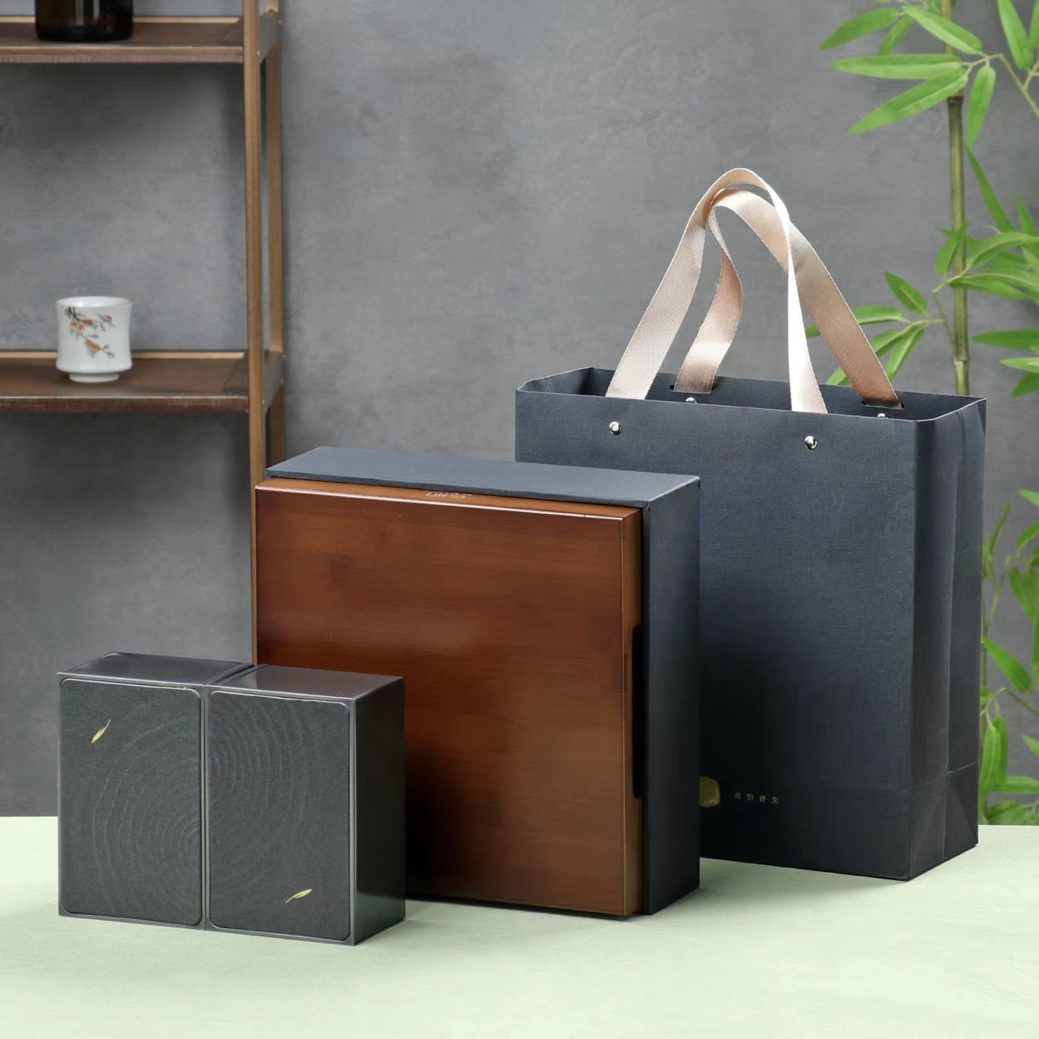 精美复古双罐礼盒大气典雅  |  日常茶系列：蜜印 玉露 百炼 暄和宫廷 暄和特级